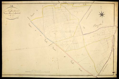 Neuffontaines, cadastre ancien : plan parcellaire de la section A dite de Neuffontaines, feuille 3