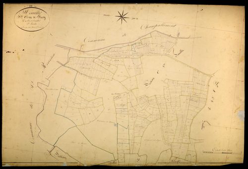 Neuilly, cadastre ancien : plan parcellaire de la section C dite de Flassy, feuille 2