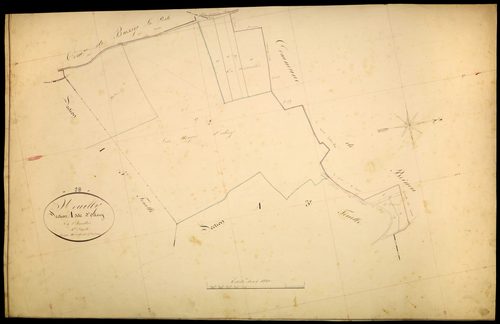 Neuilly, cadastre ancien : plan parcellaire de la section A dite d'Olcy, feuille 4