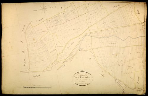 Neuilly, cadastre ancien : plan parcellaire de la section A dite d'Olcy, feuille 7