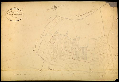 Neuilly, cadastre ancien : plan parcellaire de la section B dite de Neuilly, feuille 5