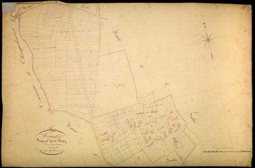 Neuilly, cadastre ancien : plan parcellaire de la section C dite de Flassy, feuille 1