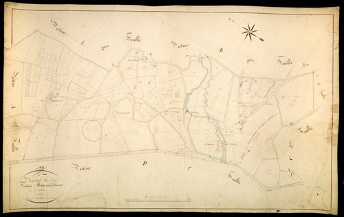 Neuvy-sur-Loire, cadastre ancien : plan parcellaire de la section A dite des Grands Champs, feuille 2