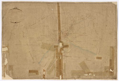 Nevers, cadastre ancien : tableau d'assemblage