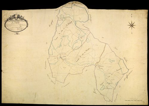 Nuars, cadastre ancien : tableau d'assemblage