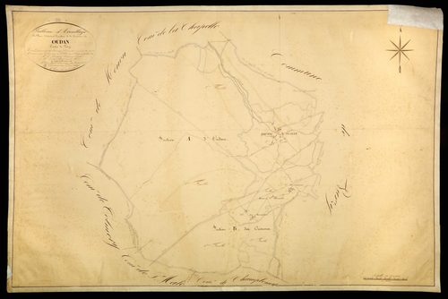 Oudan, cadastre ancien : tableau d'assemblage