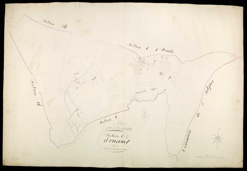 Ourouër, cadastre ancien : plan parcellaire de la section C dite de [Cognan], feuille 2
