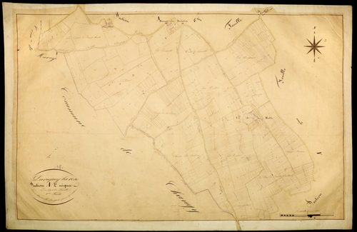 Parigny-la-Rose, cadastre ancien : plan parcellaire de la section A, feuille 3