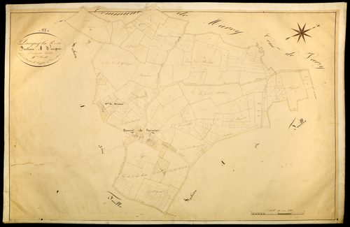 Parigny-la-Rose, cadastre ancien : plan parcellaire de la section A, feuille 4