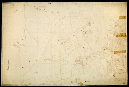Parigny Les Vaux, cadastre ancien : plan parcellaire de la section Q, feuille 2