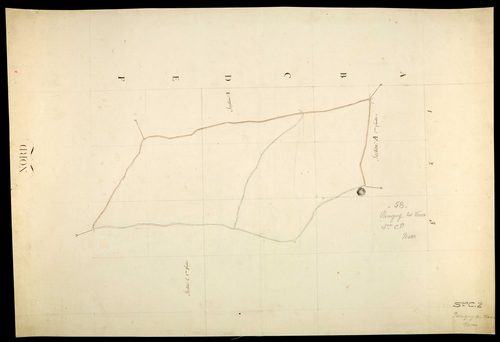 Parigny-les-Vaux, cadastre ancien : plan parcellaire de la section C, feuille 2