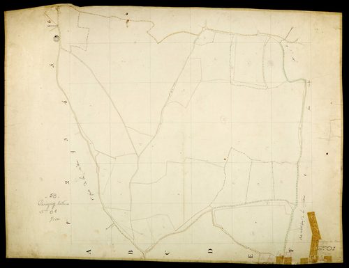 Parigny-les-Vaux, cadastre ancien : plan parcellaire de la section O, feuille 1