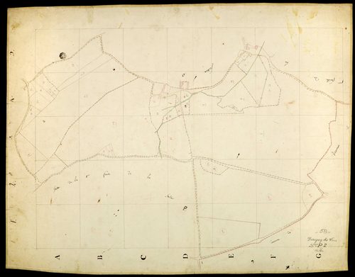 Parigny Les Vaux, cadastre ancien : plan parcellaire de la section P, feuille 2