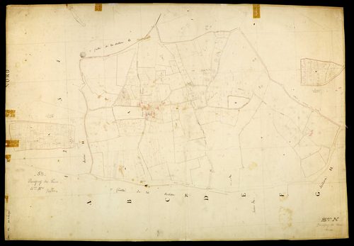 Parigny-les-Vaux, cadastre ancien : plan parcellaire de la section N