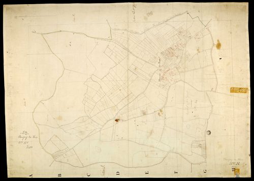 Parigny-les-Vaux, cadastre ancien : plan parcellaire de la section H