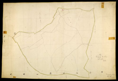 Parigny-les-Vaux, cadastre ancien : plan parcellaire de la section E