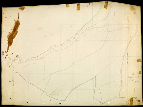Parigny-les-Vaux, cadastre ancien : plan parcellaire de la section F