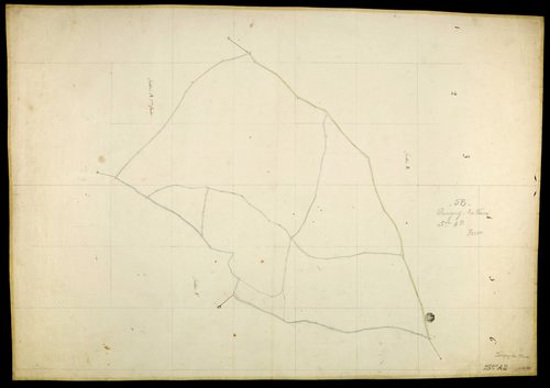 Parigny-les-Vaux, cadastre ancien : plan parcellaire de la section A, feuille 2