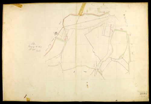 Parigny Les Vaux, cadastre ancien : plan parcellaire de la section R, feuille 1