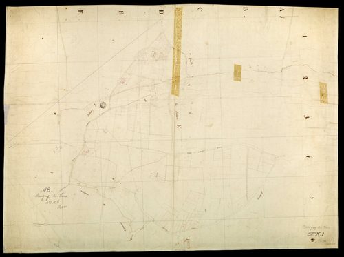 Parigny-les-Vaux, cadastre ancien : plan parcellaire de la section K, feuille 1