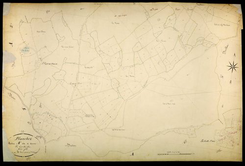 Planchez, cadastre ancien : plan parcellaire de la section A dite de Grosse, feuille 7