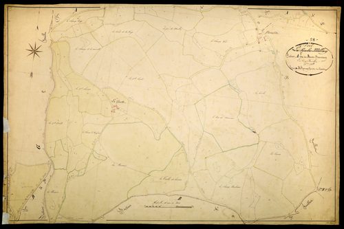 Poil, cadastre ancien : plan parcellaire de la section A dite du Mont-Beuvray, feuille 5