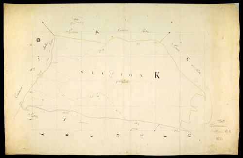 Poiseux, cadastre ancien : plan parcellaire de la section K, feuille 2