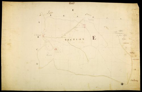 Poiseux, cadastre ancien : plan parcellaire de la section E, feuille 2
