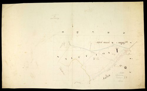 Poiseux, cadastre ancien : plan parcellaire de la section I, feuille 3