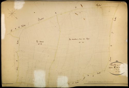 Pouilly-sur-Loire, cadastre ancien : plan parcellaire de la section A dite des Loges, feuille 4