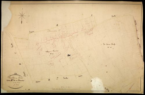 Pouilly-sur-Loire, cadastre ancien : plan parcellaire de la section E dite de Charenton, feuille 4