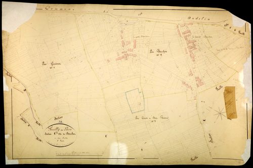 Pouilly-sur-Loire, cadastre ancien : plan parcellaire de la section C dite du Bouchot, feuille 1