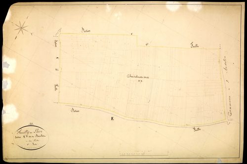 Pouilly-sur-Loire, cadastre ancien : plan parcellaire de la section C dite du Bouchot, feuille 5