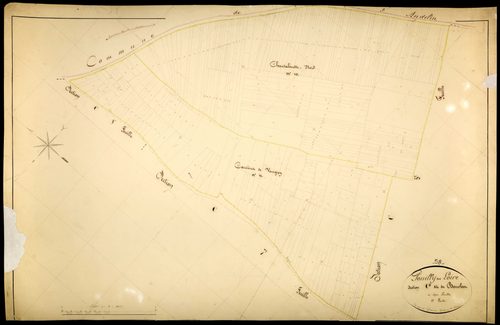 Pouilly-sur-Loire, cadastre ancien : plan parcellaire de la section C dite du Bouchot, feuille 6