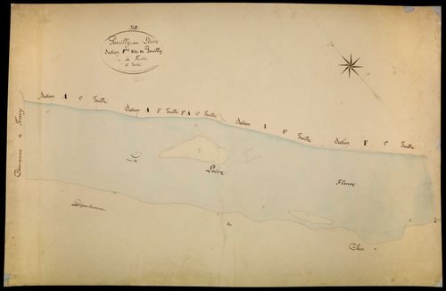 Pouilly-sur-Loire, cadastre ancien : plan parcellaire de la section F dite de Pouilly, feuille 4