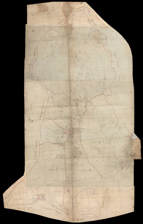Pouques-Lormes, cadastre ancien : plan géométrique