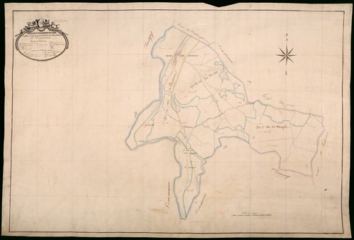 Pousseaux, cadastre ancien : tableau d'assemblage