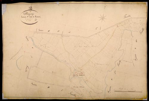 Prémery, cadastre ancien : plan parcellaire de la section C dite de Prémery, feuille 2