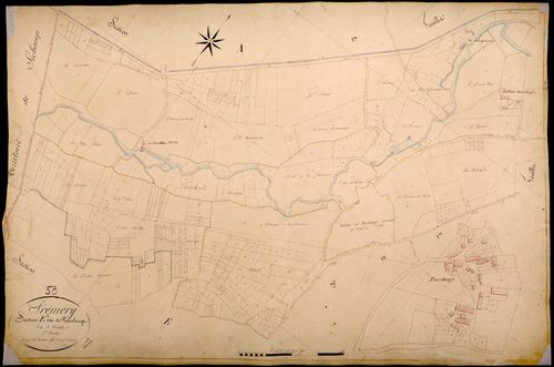Prémery, cadastre ancien : plan parcellaire de la section E dite de Poucelange, feuille 2