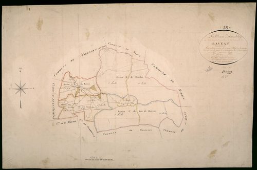 Raveau, cadastre ancien : tableau d'assemblage