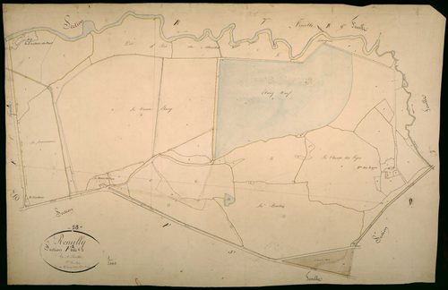 Rémilly, cadastre ancien : plan parcellaire de la section F dite du Couvent d'Apponay, feuille 2
