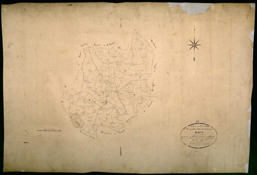 Rouy, cadastre ancien : tableau d'assemblage