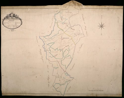 Ruages, cadastre ancien : tableau d'assemblage