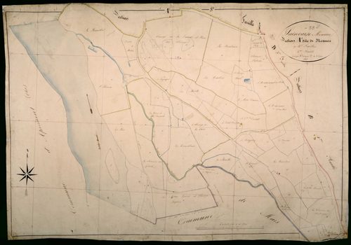 Saincaize-Meauce, cadastre ancien : plan parcellaire de la section A dite de Meauce, feuille 4