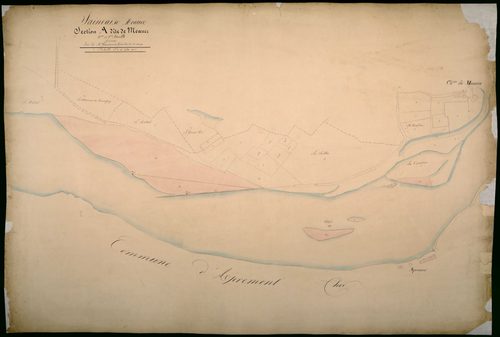 Saincaize-Meauce, cadastre ancien : plan parcellaire de la section A dite de Meauce, feuilles 2 et 3, annexe