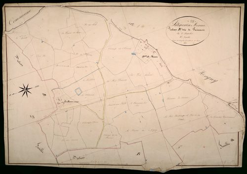 Saincaize-Meauce, cadastre ancien : plan parcellaire de la section B dite de Saincaize, feuille 3