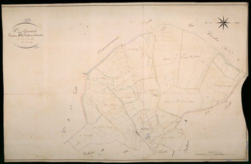 Saint-Agnan, cadastre ancien : plan parcellaire de la section B dite des Michaux et Jarnois, feuille 3