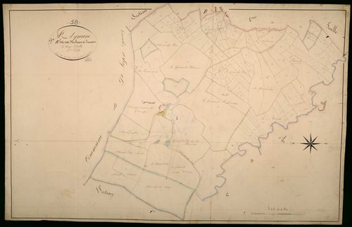 Saint-Agnan, cadastre ancien : plan parcellaire de la section B dite des Michaux et Jarnois, feuille 5