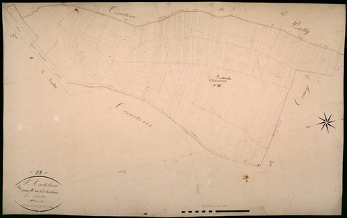 Saint-Andelain, cadastre ancien : plan parcellaire de la section E dite de Saint-Andelain, feuille 3