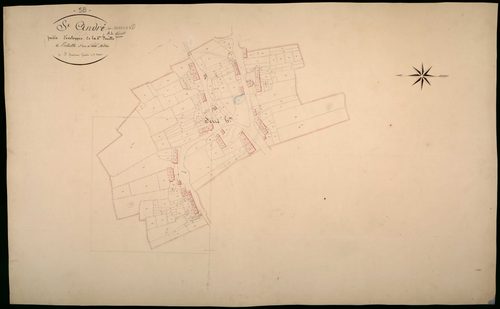 Saint-André-en-Morvan, cadastre ancien : plan parcellaire de la section A dite de Villurbain, feuille 4, développement